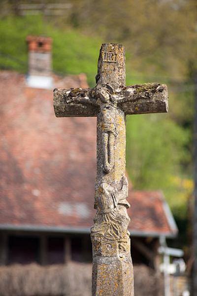 Détail : Christ en croix et Marie-Madeleine.