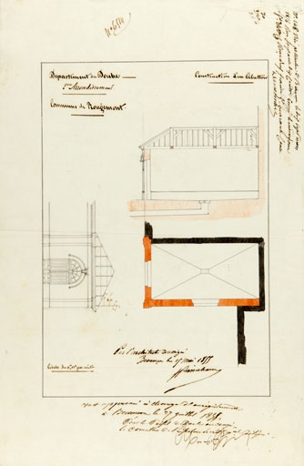 Commune de Rougemont. Création d'un abattoir. 15 mai 1855.