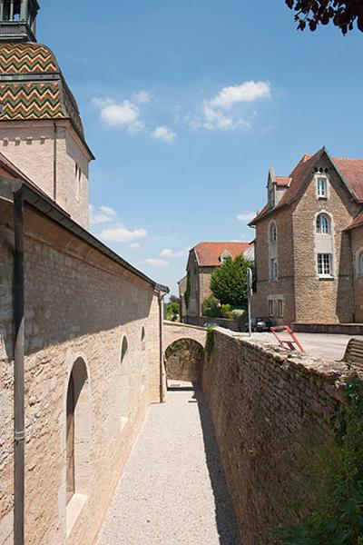 Vue générale du mur de soutènement.