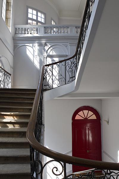 Escalier : détail des volées supérieures.