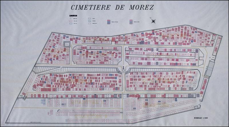 Cimetière de Morez [plan d'ensemble], 1992.