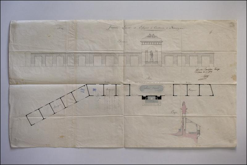 Fontaine Lavoir et Echopes à construire à Morez, 1819.