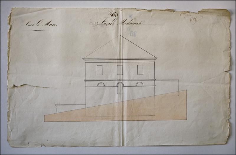 Cure de Morez. 6e feuille. Façade méridionale, 1836.