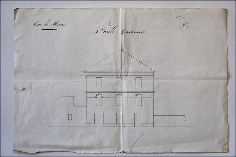 Cure de Morez. 5e feuille. Façade septentrionale, 1836.