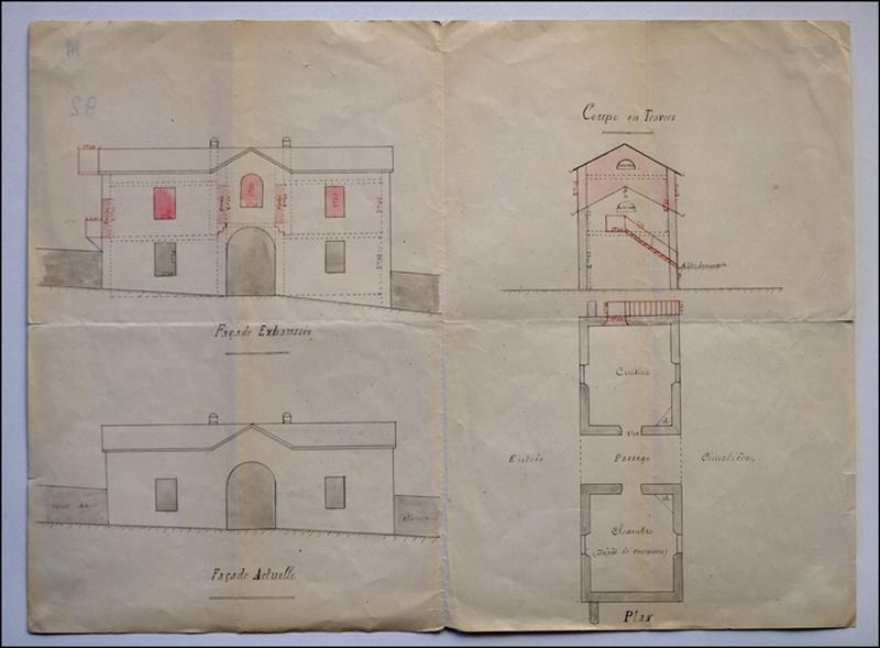 Réparations à la loge du concierge du Cimetière, 1901.