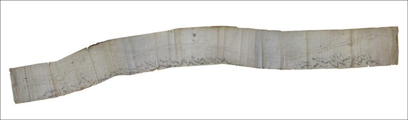 Route de Paris à Genève et Milan, de 1ère classe n° 12. Plan d'une partie de la traverse de Morez relatif aux rectifications demandées par cette commune [de la place Lissac au bas de Morez], 1809.