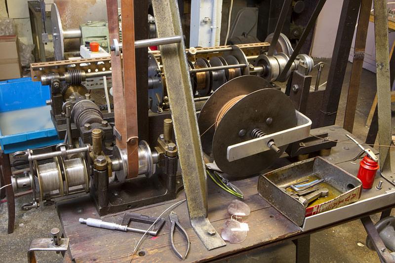 Le module de cordage avec les fils de nickel.