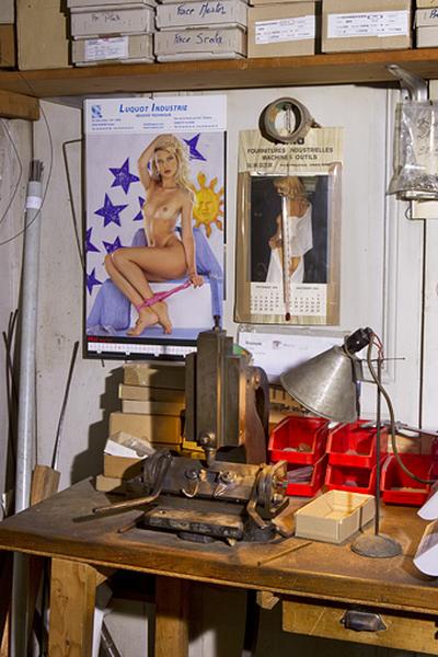 Partie supérieure de la machine.