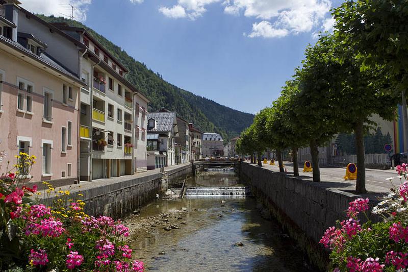 La Bienne et le Petit Quai, depuis le pont de la rue Merlin (pont du Curé).