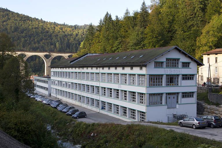 Usine d'horlogerie Odo puis de lunetterie Lux de Morez puis Logo, Morez (12 rue Voltaire).