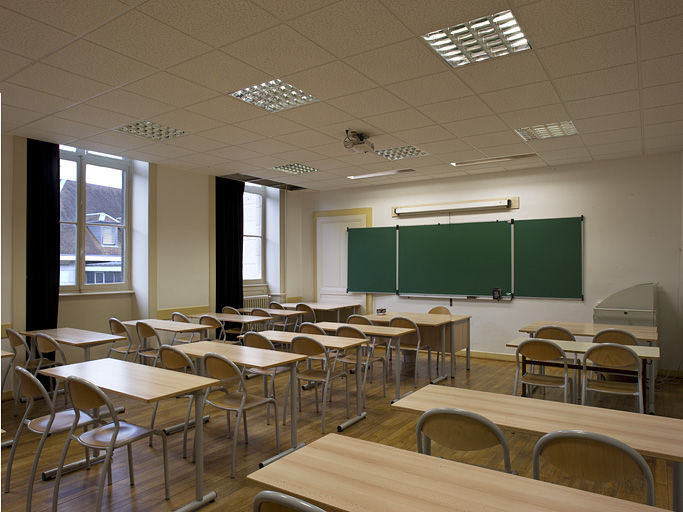 Salle de classe située dans le bâtiment Chamars.