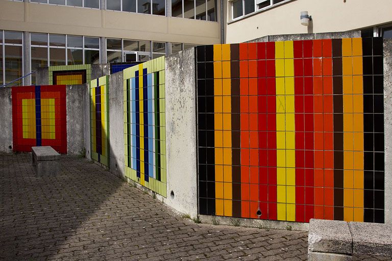 Carrelage mural : vue d'ensemble.