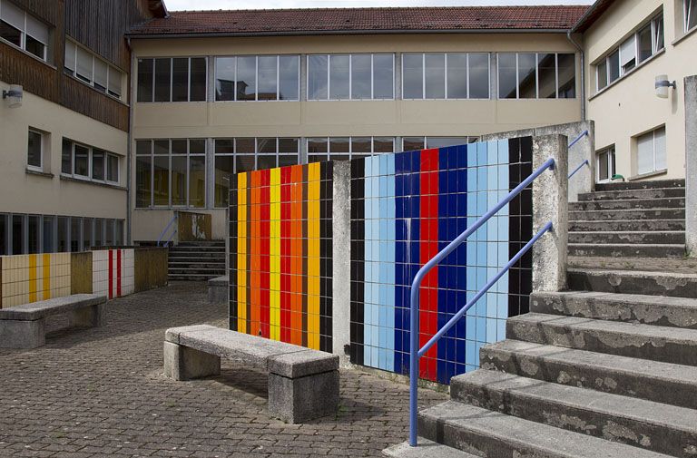 Carrelage mural : vue d'ensemble.