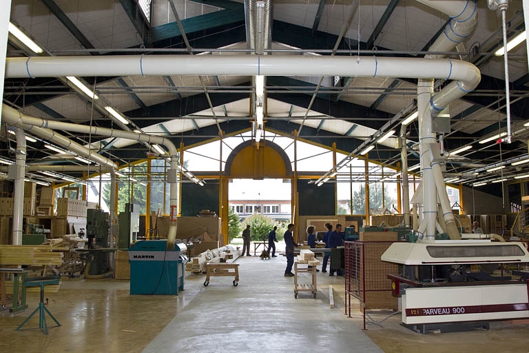 Atelier des métiers du bois : intérieur.