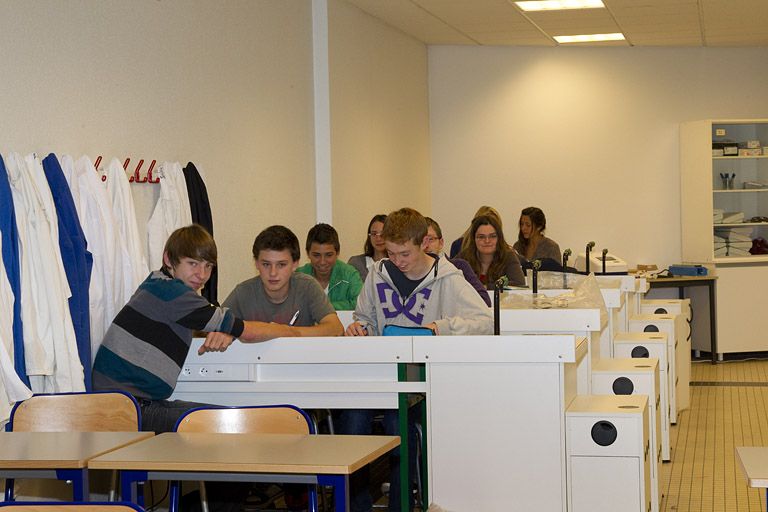 Bâtiment B : une salle de classe en filière générale.