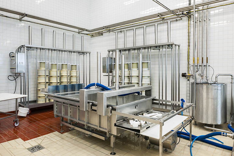 Salle de production des produits frais.