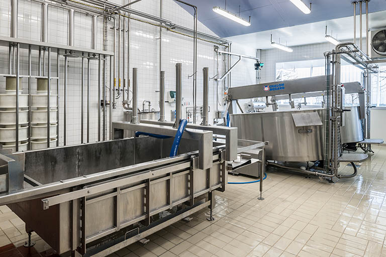 Salle de production des produits frais.