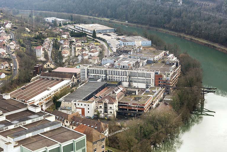 Etat en 2016. Usine A, vue de l'ouest (cadrage horizontal).