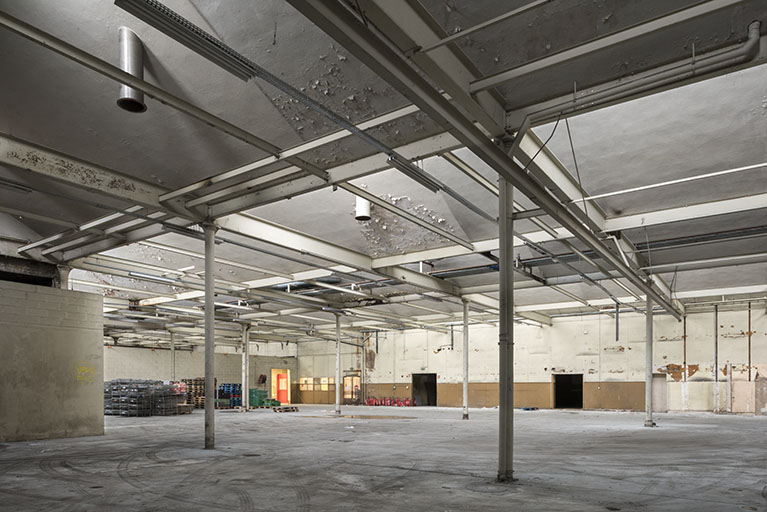 Etat en 2016. Usine A : intérieur de l'atelier de réparation.