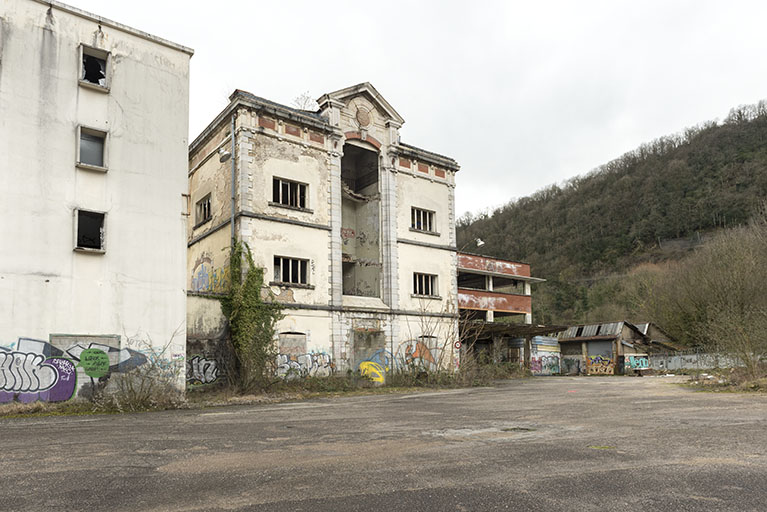 Etat en 2016. Usine A : façade antérieure de la cantine.