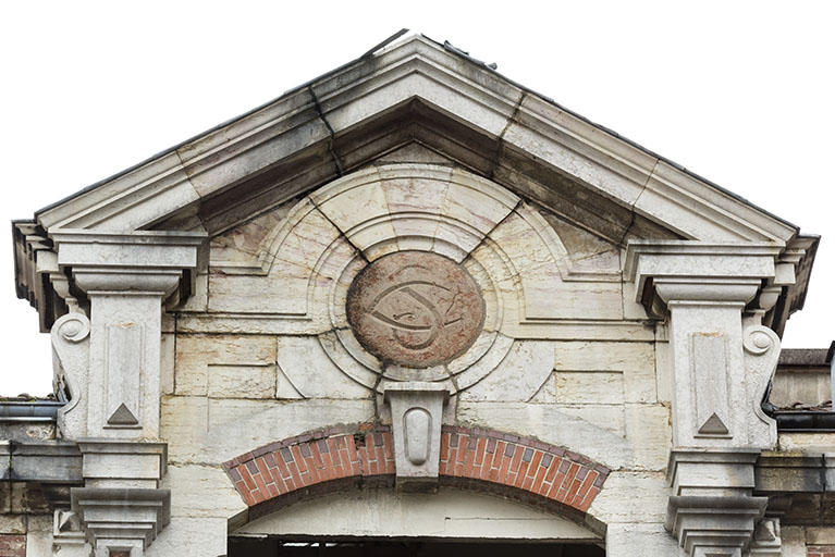 Etat en 2016. Usine A : fronton de la cantine.