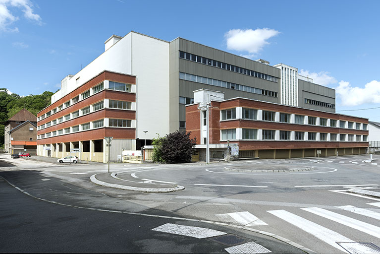 Etat en 2016. Usine B : ateliers d'ourdissage tergal et nylon, depuis la place Guyon.
