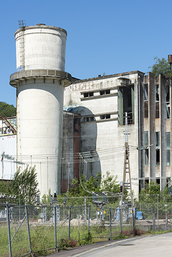 Etat en 2016. Usine A : château d'eau.