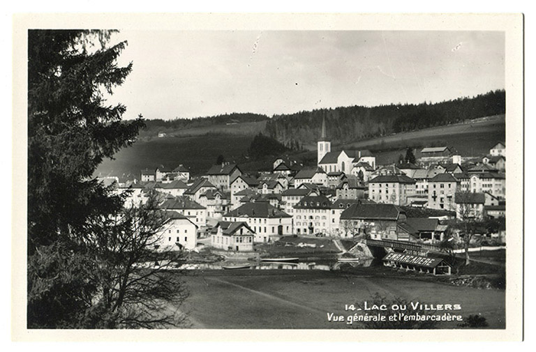 14. Lac ou Villers - Vue générale et l'embarcadère, [2e quart 20e siècle].