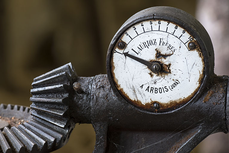 Manomètre de turbine Laurioz (usine d'outillage Louis Garnache-Chiquet et Fils, Les Gras).