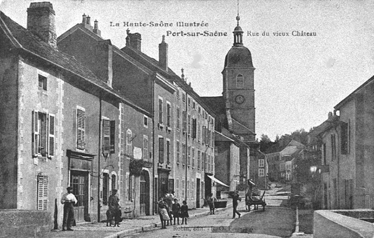 Rue du vieux château, carte postale.