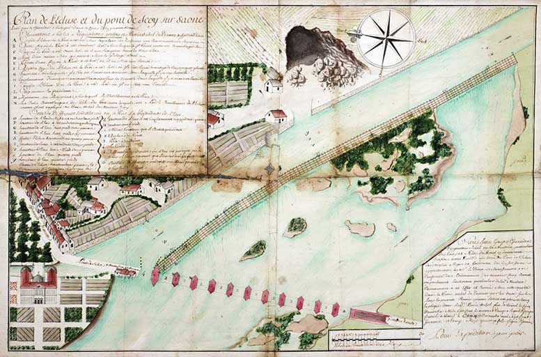 Plan du pont, 1772.