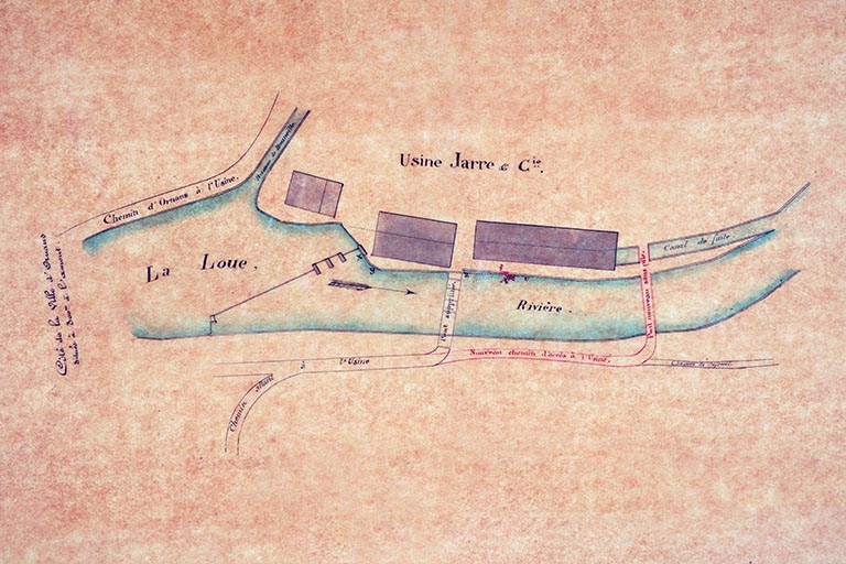[Plan-masse de l'usine Jarre], vers 1875.