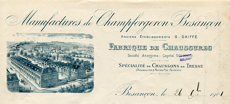 Papier à en-tête, 1901.