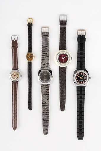 Montres Kelton, 3e quart 20e siècle. (Fonds Horloger de Battant et collection musée du Temps, Besançon).