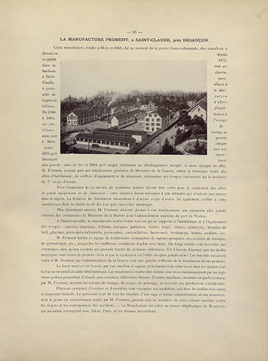 La manufacture Froment, à Saint-Claude, près Besançon, 1894.