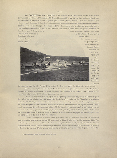 La papeterie de Torpes, 1894.