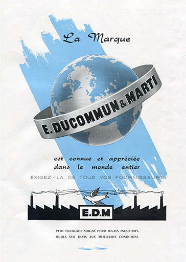 E. Ducommun & Marti. Catalogue n° 11 [publicité]. S.d. [années 1960 ?].