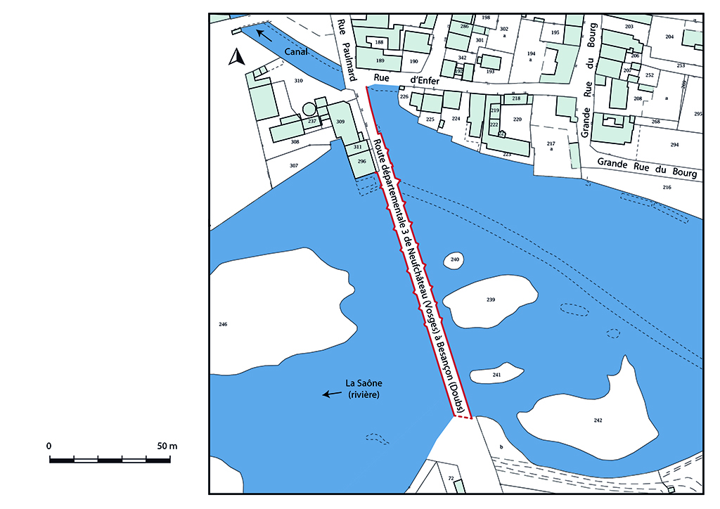 Plan-masse et de situation. Extrait du plan cadastral, 2019.