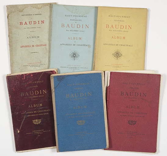 Haut-fourneau et fonderies de Baudin. Catalogues d’appareils de chauffage (1878-1910).