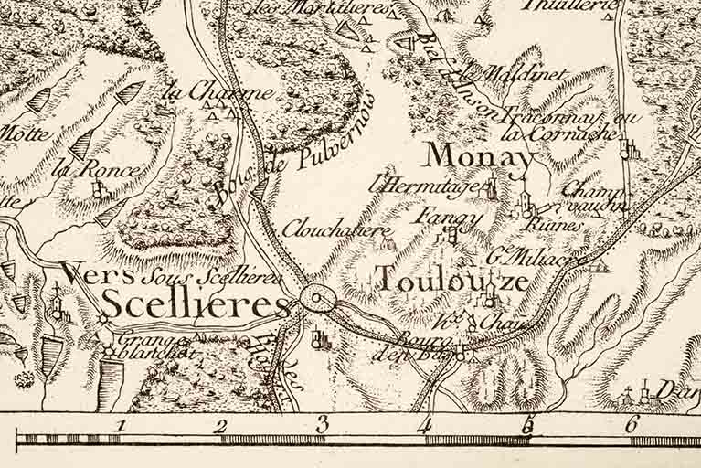 Carte générale de la France. N° 146 [Besançon], 1759-1762.