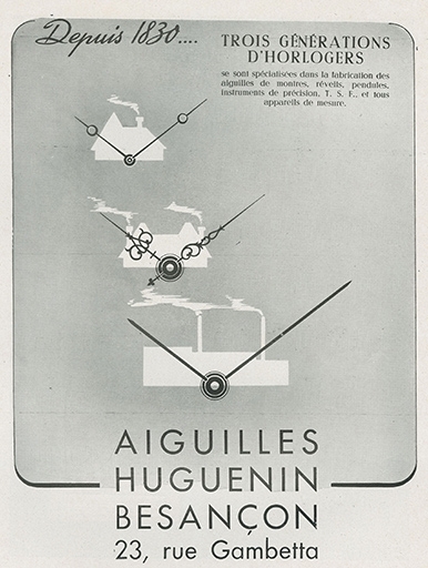 Aiguilles Huguenin, 1947.