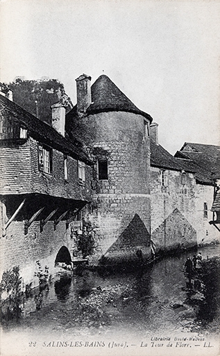 Salins-les-Bains (Jura). La tour de Flore, s.d. [fin 19e ou début 20e siècle].