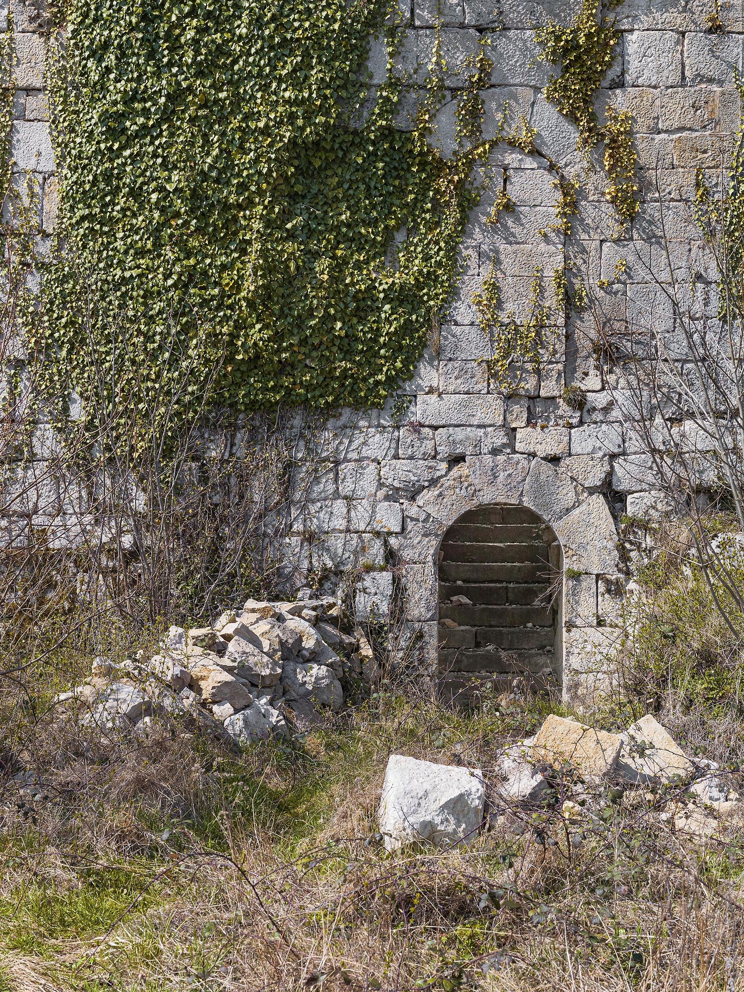 Porte d'accès à la fausse braie.