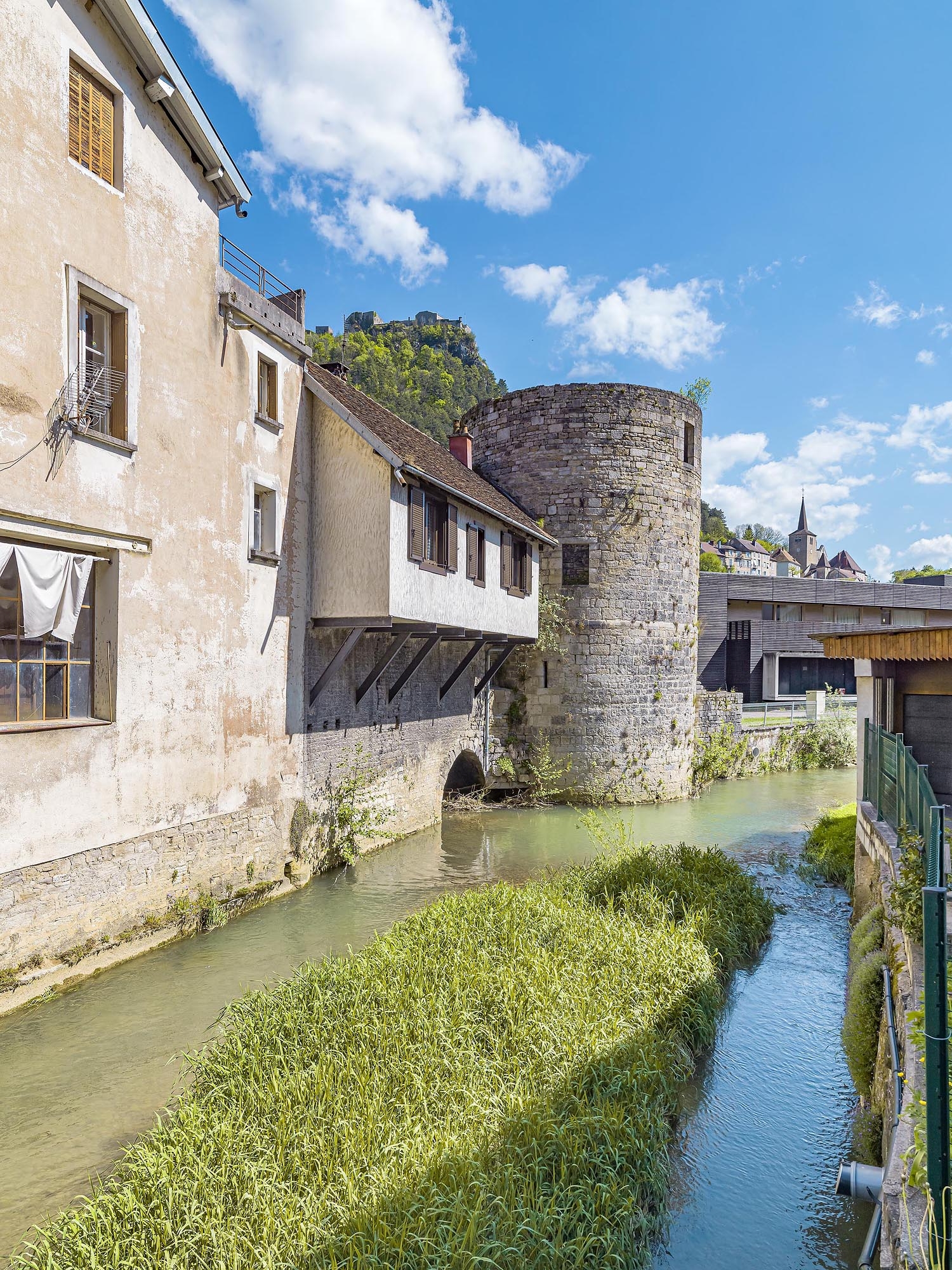 Vue depuis le pont de Saint-Nicolas.