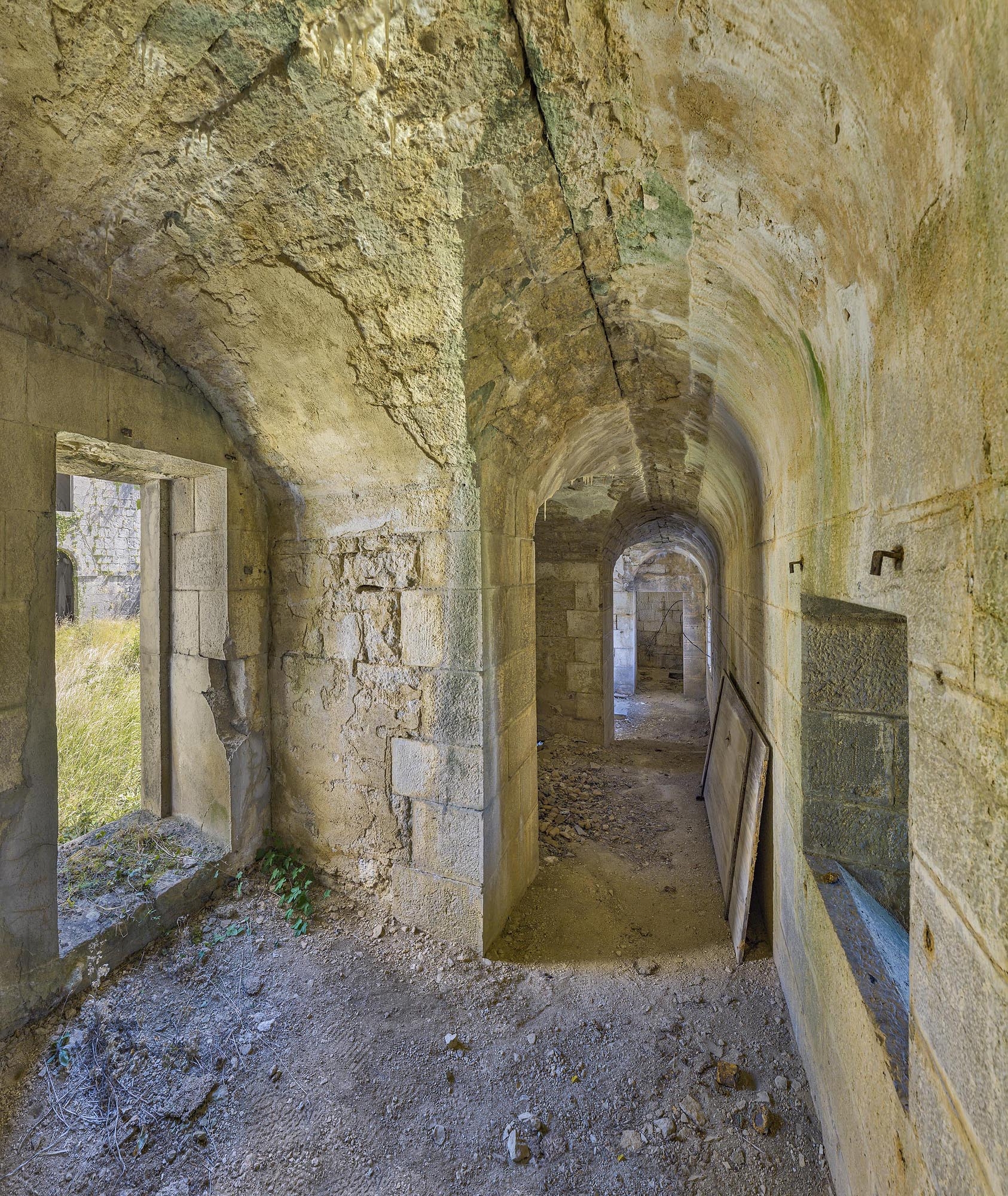 Vue intérieure de la coursière.