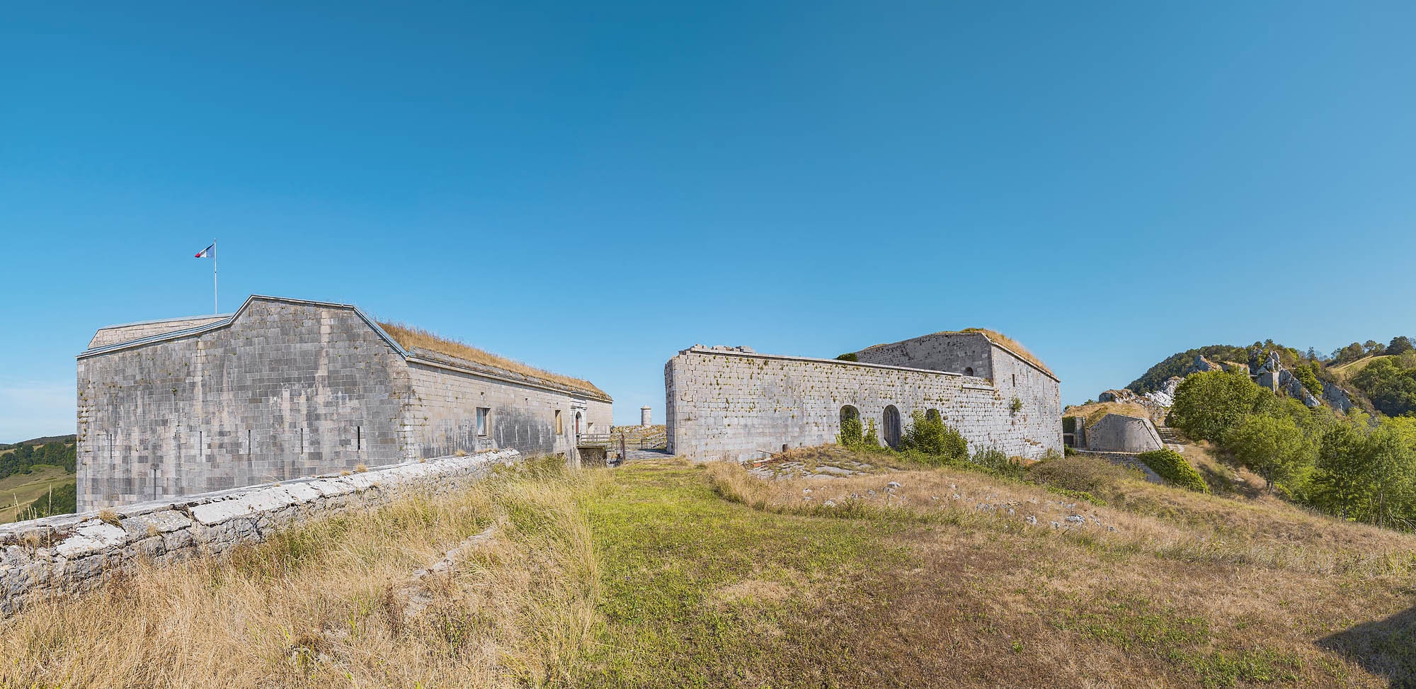 Vue générale du site depuis le sud.
