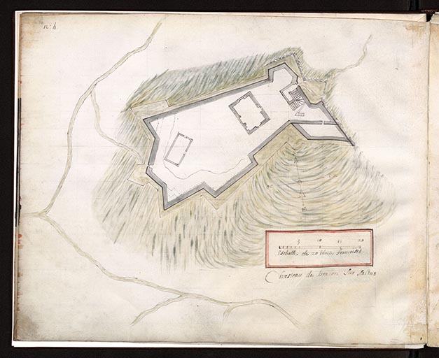 Plans des villes de Franche-Comté : fort Bracon. S.d [1668].