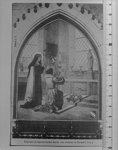 Le voeu d'Elisabeth de Quatre-Barbes.