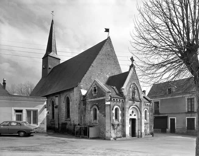 Elévations antérieure et latérale gauche de la nef.