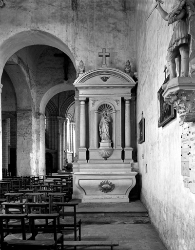 Ensemble des 2 autels-retables de l'arc triomphal